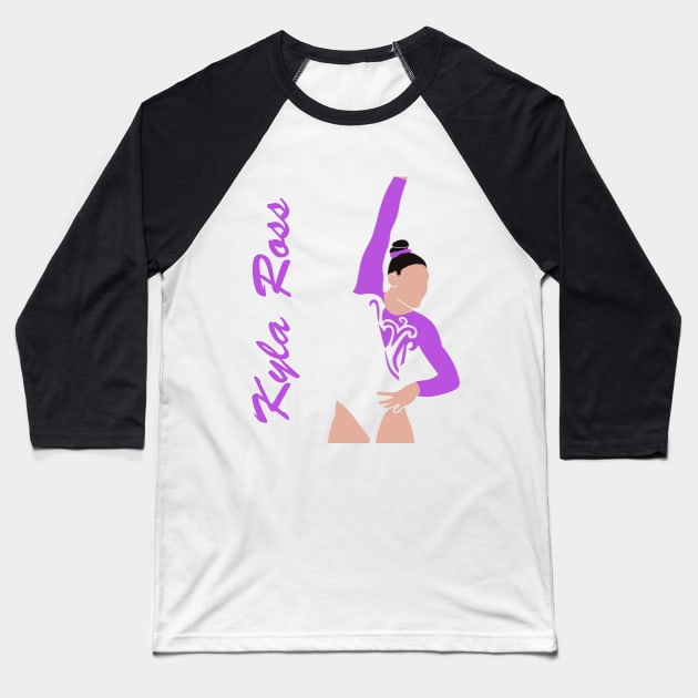 Kyla Ross Cutout - 2015 P&G Championships Baseball T-Shirt by TheGymFund